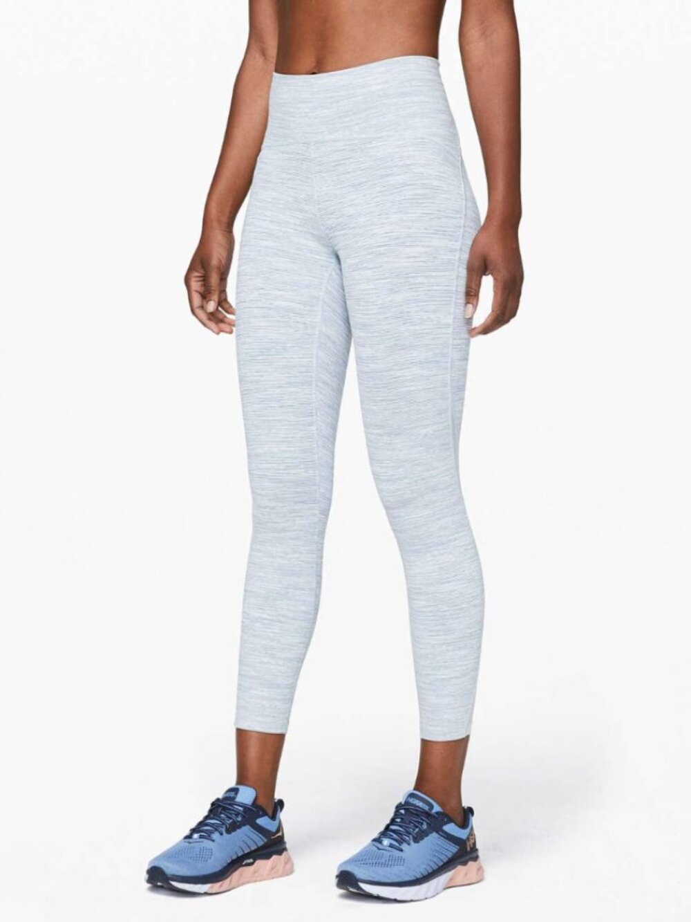 RARE Lululemon Wunder Under 25” Wee Are From Space Blue Chambray High Rise - 10